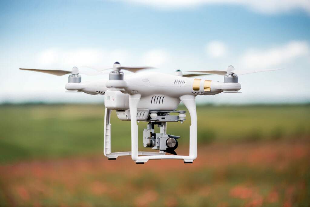 Drone de asa rotativa usado na lavoura